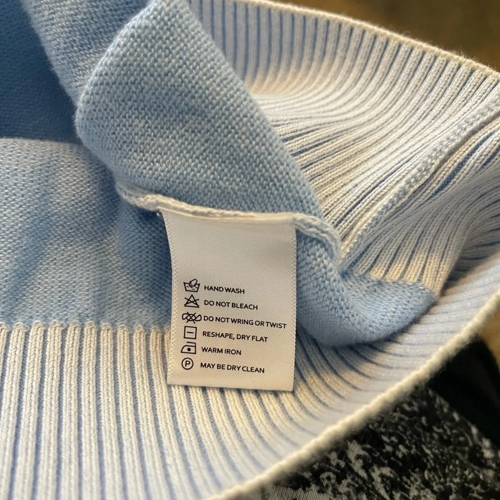 Bobby Jones Pima Cotton Argyle design pale blue lightweight sweater vest XL